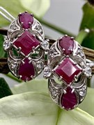*Серьги Рубин арт. 3987012454-10-010 Вес 3,75 г