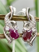*Серьги Рубин арт. 3987012998-10-362 Вес 2,58 г