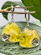 *Серьги Янтарь арт. 721102-010 Вес 11,19 г