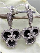 *Серьги Фианит Микс Микро Вставки арт. 4851R65173Wer-274 Вес 7 г