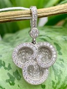 *Подвеска Белый Фианит Микро Вставки арт. 4852R65200-008 Вес 3,2 г