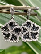 *Серьги пусеты Фианит Микс Микро Вставки арт. 4851R30799Wer-890 Вес 5.2 г