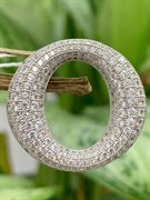 *Подвеска Белый Фианит Микро Вставки арт. 4852R60176-160 Вес 5,8 г