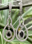 *Серьги Фианит Микс Микро Вставки арт. 4850R65153Wer-493 Вес 7,5 г