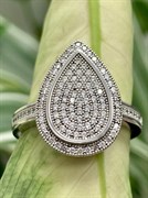 *Кольцо р.16,5 Белый Фианит Микро Вставки арт. 4850R63025rg-141 Вес 5 г