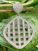 *Подвеска Белый Фианит Микро Вставки арт. 4852R65203-570 Вес 4,8 г