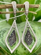 *Серьги Фианит Микс Микро Вставки арт. 4851R30430Wer-819 Вес 5.4 г