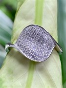 *Кольцо р.18 Белый Фианит Микро Вставки арт. 4850R60204Wrg-765 Вес 3,6 г