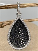 *Подвеска Фианит Микс Микро Вставки арт. 4851R30505Wpd-572 Вес 2,8 г