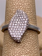 *Кольцо р.16,5 Белый Фианит Микро Вставки арт. 4850R60207rg-151 Вес 3,5 г
