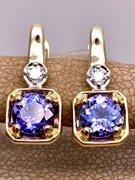 *Серьги Танзанит цв Лимонное арт 2-308487-00-31-434 (вес 3,79 г)