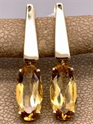 *Серьги Цитрин цв Лимонное арт. 20331126-040 (вес 3,84 г)