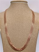 *Шейное украшение р.60-65 Якорь Якорь 6 рядов арт. 8100469-С881-01-(60-65)-361 Вес 12,68 г