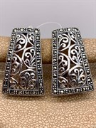 *Серьги Марказит арт. HE884-983 вес 6.13 г
