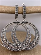 *Серьги Марказит арт. HE838-999 Вес 14.38 г