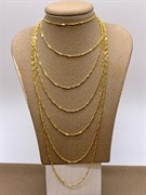*Шейное украшение р.40-45 Сингапур 7 рядов арт. 8100480-С883-01-918 Вес 11,46 г