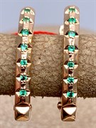 *Серьги Изумруд цв Красное арт. 23619-101-378 (вес 2,3 г)