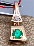 *Подвеска Изумруд цв Красное арт. 33541-101-216 (вес 0,86 г)