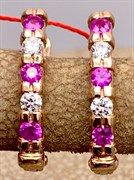 *Серьги Рубин цв Красное арт. 23950-103-421 (вес 2,41 г)