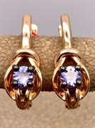 *Серьги Танзанит цв Красное арт. 24187-104-834 (вес 3,65 г)