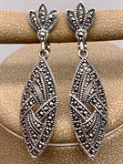 *Серьги Марказит арт. HE600-814 вес 8.15 г