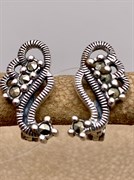*Серьги Марказит арт HE449-003 Вес 3,68 г