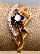 *Кольцо р.17,5 Сапфир цв Красное арт. 11499-102-277 (вес 1,8 г)