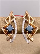 *Серьги Сапфир цв Красное арт. 21499-102-512 (вес 3,27 г)