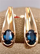 *Серьги Сапфир цв Красное арт. 23546-102-803 (вес 3,27 г)