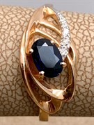 *Кольцо р.17,5 Сапфир цв Красное арт. 11467-102-620 (вес 2,15 г)