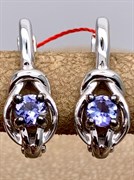 *Серьги Танзанит цв Белое арт. 24187-204-328 (вес 3,5 г)