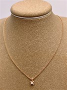 *Колье р.45 Белый Бр цв Красное арт. 63272-100-518 (вес 2,01 г)
