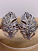 *Серьги Марказит арт HE997-256 вес 6,63 г