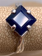 *КОЛЬЦО р.17 Корунд Синий Сапфир тон арт. R00059-952, (вес 3,4 г)