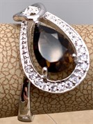 *Кольцо р.17 Раухтопаз Дымчатый Кварц арт. R00309-139 вес 3,64 г