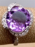 *КОЛЬЦО р.17 Аметист арт. R00371-471, (вес около 3,55 г)