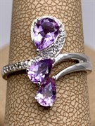 *КОЛЬЦО р.18 Аметист арт. R00312-983, (вес 3,68 г)