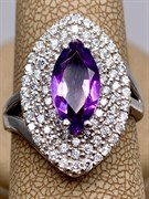 *КОЛЬЦО р.17 Аметист арт. R00394-361, (вес 4,86 г)