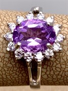 *Кольцо р.17 Аметист арт. R00369-328 Вес 3,69 г