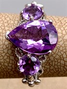 *Кольцо р.17 Аметист арт. R00214-894, (вес 4,12 г)