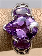 *Кольцо р.17 Аметист арт. R00218-096, (вес 5,09 г)