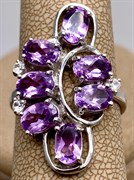 *КОЛЬЦО р.17,5 Аметист арт. R00570-249, (вес 5 г)