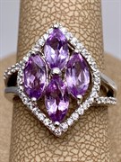 *КОЛЬЦО р.17,5 Аметист арт. R00632-303, (вес 4,56 г)