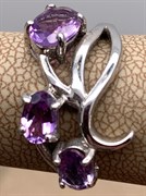 *КОЛЬЦО р.17,5 Аметист арт. R00188-767, (вес 2,77 г)