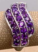 *КОЛЬЦО р.17,5 Аметист арт. R00128-795, (вес 4,17 г)