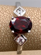 *КОЛЬЦО р.17,5 Гранат арт. R00362-176, (вес 2,81 г)