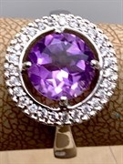 *КОЛЬЦО р.17 Аметист арт. R00002-633, (вес 4,18 г)