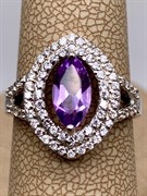 *КОЛЬЦО р.17 Аметист арт. R00017-602, (вес 3,13 г)
