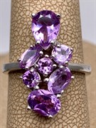 *Кольцо р.18 Аметист арт. R00083-625, (вес 4,64 г)