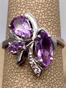*КОЛЬЦО р.18 Аметист арт. R00080-727, (вес около 3,83 г)